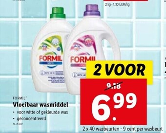 Lidl Vloeibaar wasmiddel aanbieding