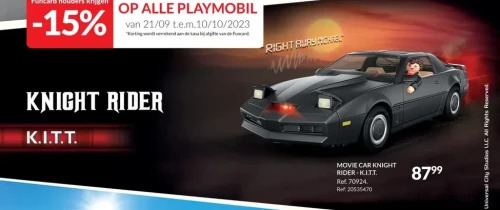 Fun Movie car knight rider - k.i.t.t aanbieding