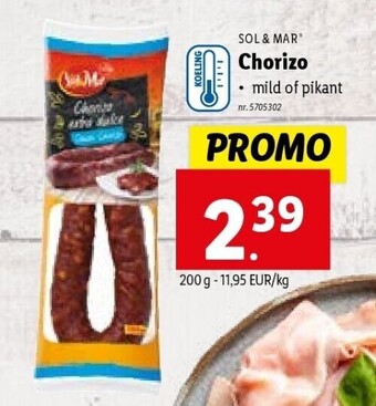 Lidl Chorizo aanbieding