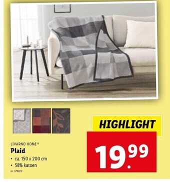 Lidl Plaid aanbieding