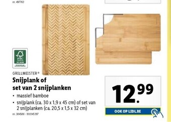 Lidl Snijplank of set van 2 snijplanken aanbieding