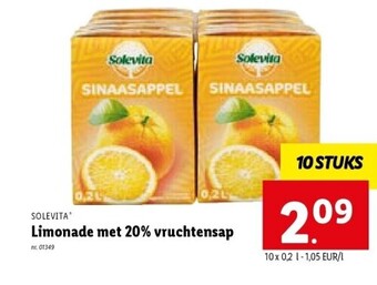 Limonade met 20% vruchtensap