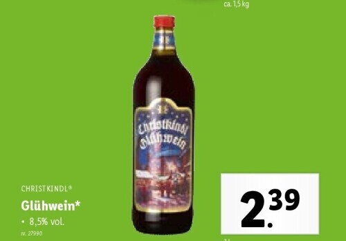 Glühwein promotie bij Lidl