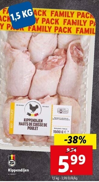 Lidl Kippendijen aanbieding