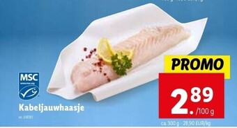 Lidl Kabeljauwhaasje aanbieding