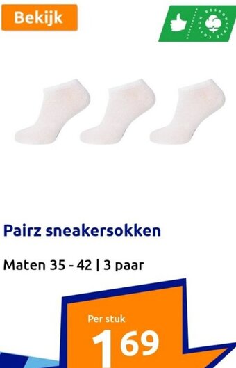 Action Pairz sneakersokken Maten 35-42 | 3 paar aanbieding