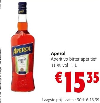 Aperol Aperitivo bitter aperitief 11 % vol 1 L