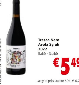 Tresca Nero Avola Syrah 2022