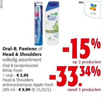 Colruyt Oral-B, Pantene of Head & Shoulders volledig assortiment aanbieding