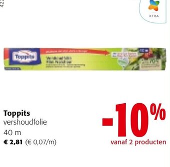 Colruyt Toppits vershoudfolie 40 m aanbieding