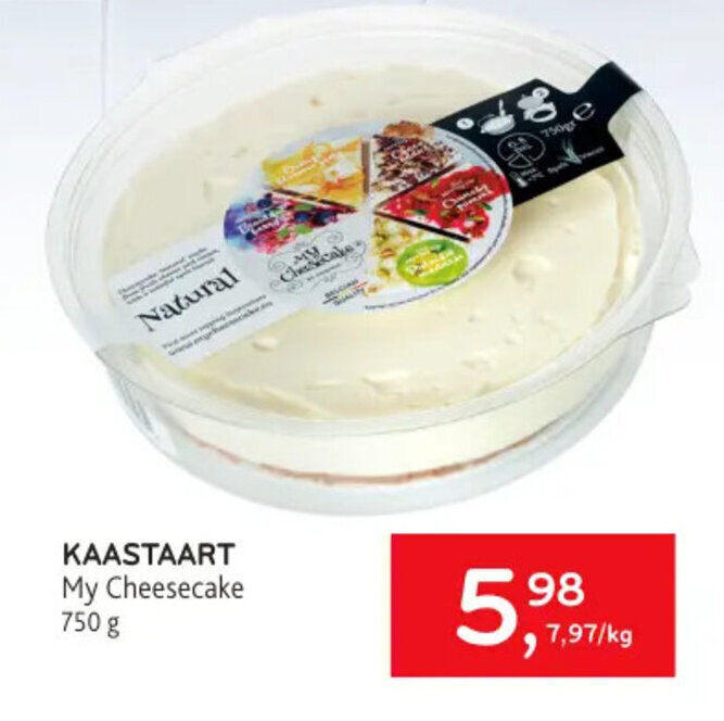 Alvo KAASTAART My Cheesecake 750g aanbieding