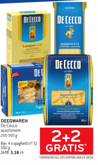 Alvo De Cecco DEEGWAREN assortiment 250-500 g aanbieding