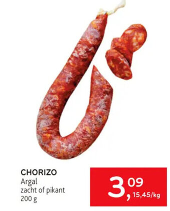 Alvo CHORIZO Argal zacht of pikant 200 g aanbieding