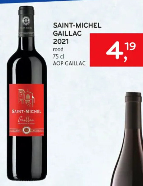 Alvo SAINT-MICHEL GAILLAC 2021 rood 75cl aanbieding