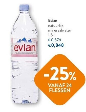 OKay Evian natuurlijk mineraalwater 1,5 l aanbieding