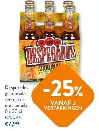 OKay Desperados gearomatiseerd bier met tequila 6 x 33 cl aanbieding