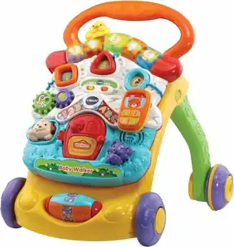 Bol.com Vtech 2 in 1 baby walker - ondersteund tijdens lopen - stimuleert de ontwikkeling - nederlands gesproken - 9 tot 36 maanden aanbieding