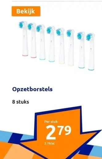 Action Opzetborstels aanbieding