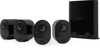 Arlo ultra 2 draadloze wifi-beveiligingscamera voor buiten, 4k uhd, 180˚ kleurennachtzicht, sirene & spotlight, bewegingsdete