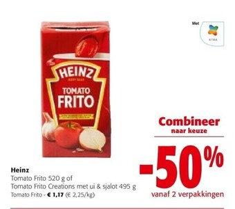 Colruyt Heinz tomato frito aanbieding