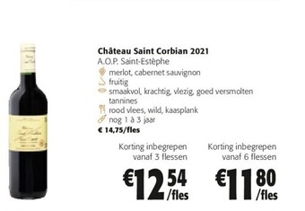 Colruyt Château saint corbian 2021 aanbieding