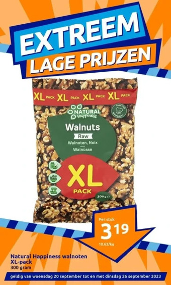 Action Natural happiness walnoten xl-pack aanbieding