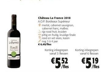 Colruyt Château la france 2018 aanbieding