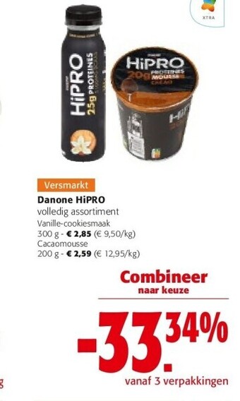 Colruyt Danone hipro vanille-cookiesmaak 300 g aanbieding