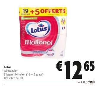 Colruyt Lotus aanbieding