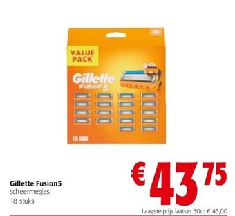 Colruyt Gillette fusion5 aanbieding