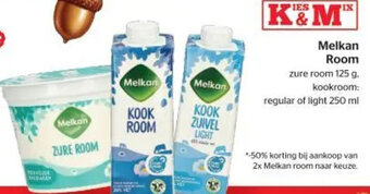Melkan Room zure room 125 g. kookroom: regular of light 250 ml
