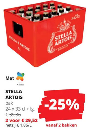 STELLA ARTOIS bak 24 x 33cl + lg