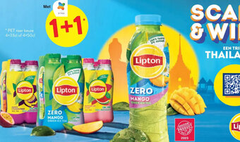 Spar Colruyt Lipton PET naar keuze 4x33cl of 4x50cl aanbieding
