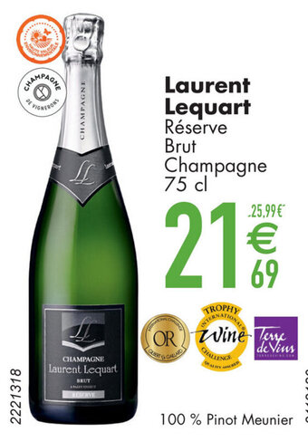 Laurent Lequart Réserve Brut Champagne 75 cl