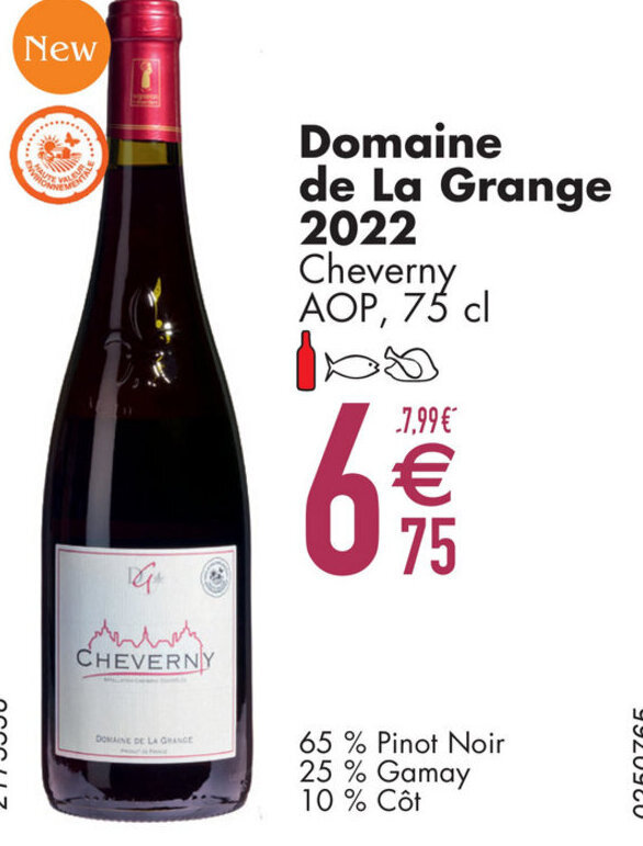 Cora Domaine de La Grange 2022 Cheverny AOP, 75 cl aanbieding