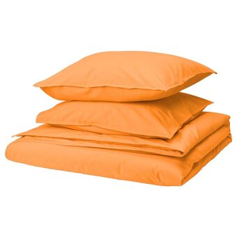 IKEA Ängslilja dekbedovertrek en 2 kussenslopen, oranje, 240x220/50x60 cm aanbieding