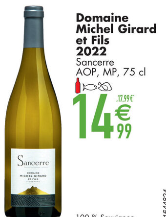 Cora Domaine Michel Girard et Fils 2022 Sancerre AOP, MP, 75 cl aanbieding
