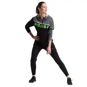 Decathlon Dames trainingsjack met capuchon erima aanbieding