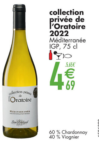 Cora collection privee l'Oratoire 2022 Méditerranée IGP, 75 cl aanbieding