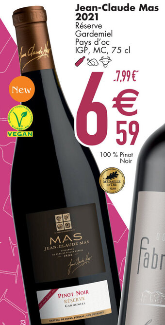 Cora Jean-Claude Mas 2021 Réserve Gardemiel Pays d'oc IGP, MC, 75 cl aanbieding