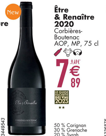 Cora Être & Renaître 2020 Corbières- Boutenac AOP, MP, 75 cl aanbieding