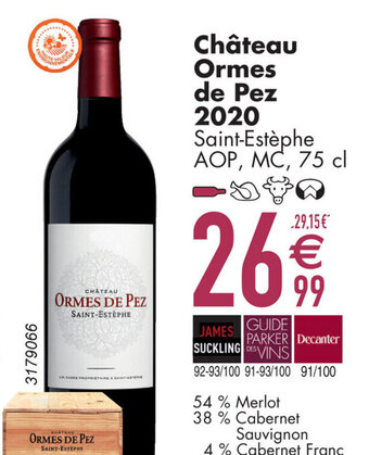 Château Ormes de Pez 2020 Saint-Estèphe AOP, MC, 75 cl