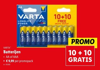 Lidl Batterijen aanbieding