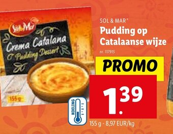 Lidl Pudding op Catalaanse wijze aanbieding