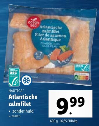 Lidl Atlantische zalmfilet aanbieding