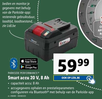 Lidl Smart accu 20 V, 8 Ah aanbieding