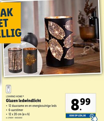 Lidl Glazen ledwindlicht aanbieding