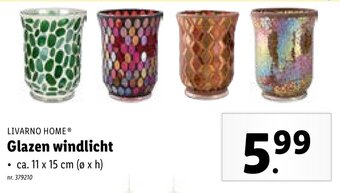 Glazen windlicht