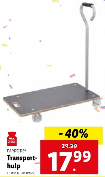 Lidl Transporthulp aanbieding