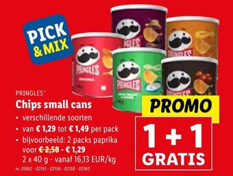 Lidl Chips small cans aanbieding